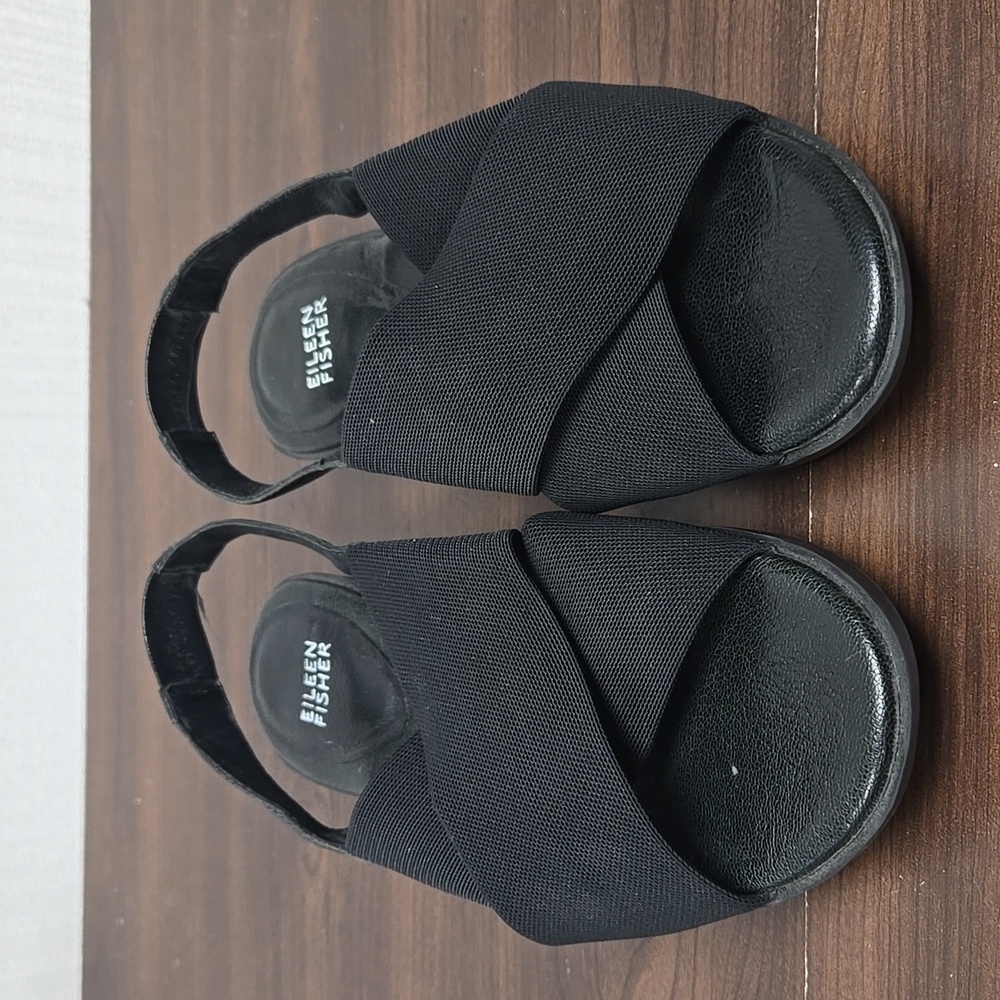 Eileen Fisher Black Sandals